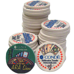Heat Sublimation DyeTrans® Sublimation Token or Poker Chip